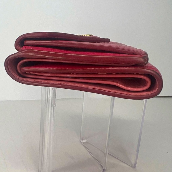 🩷Prada Pink Saffiano Leather Trifold Compact Fold Wallet | PRELOVED💕🌸💕 - Picture 4 of 10